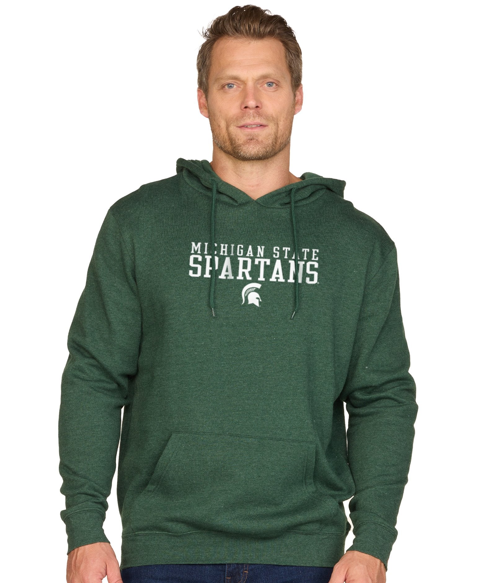 Men's Forest Green Michigan State Spartans Equilibrium Campus Hoodie