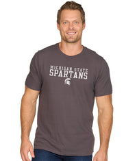 Men's Charcoal Michigan State Spartans Equilibrium Field Short Sleeve Tee