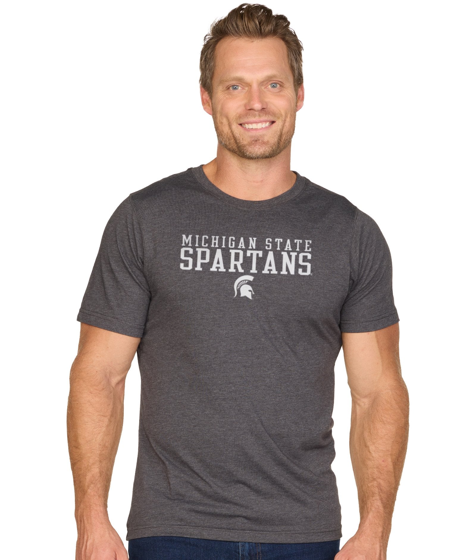 Men's Black Michigan State Spartans Equilibrium Playbook Short Sleeve Tee