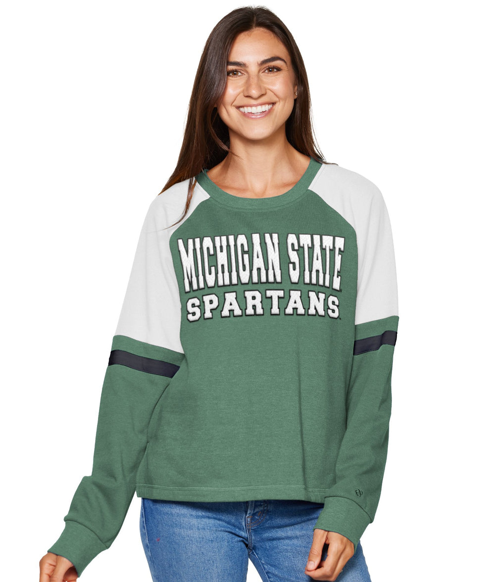 Women's Michigan State Spartans Fairfax Scoop Neck Fleece