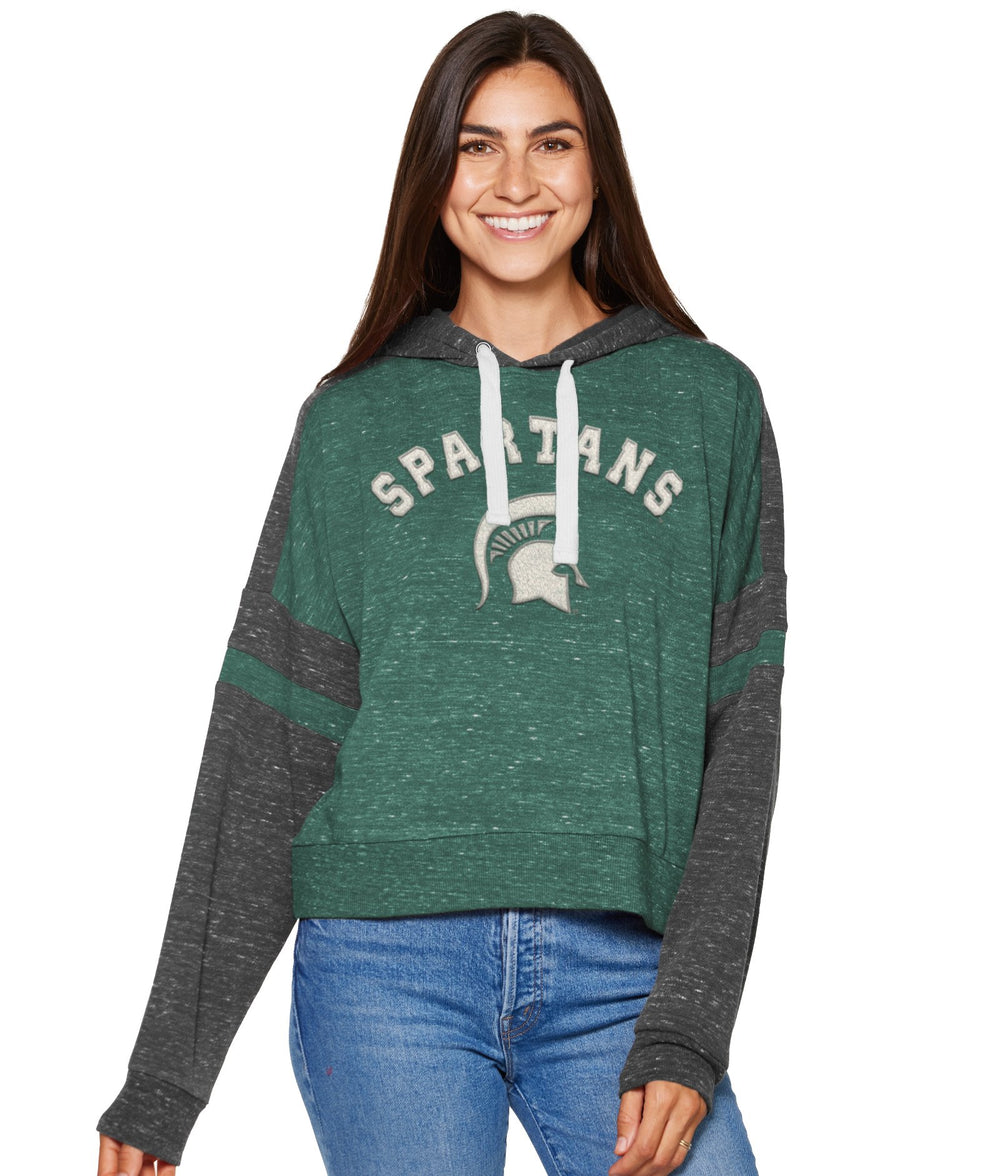 Women's Michigan State Spartans Lost City Speckle Hoodie