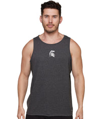 Men's Heather Black Michigan State Spartans Prime Lifting Tank Top