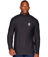 Men's Black Michigan State Spartans Prime Rockwell Quarter Zip