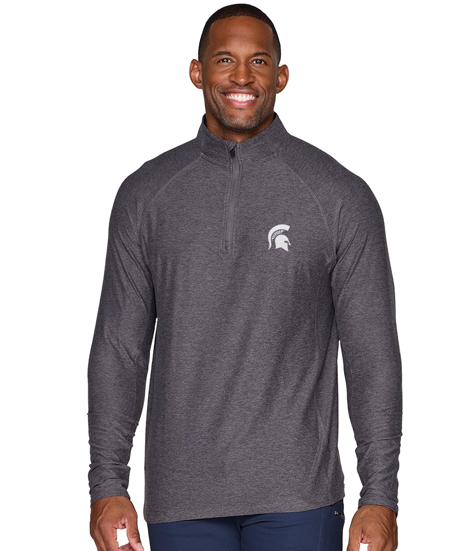 Men's Pavement Michigan State Spartans Prime Rockwell Quarter Zip