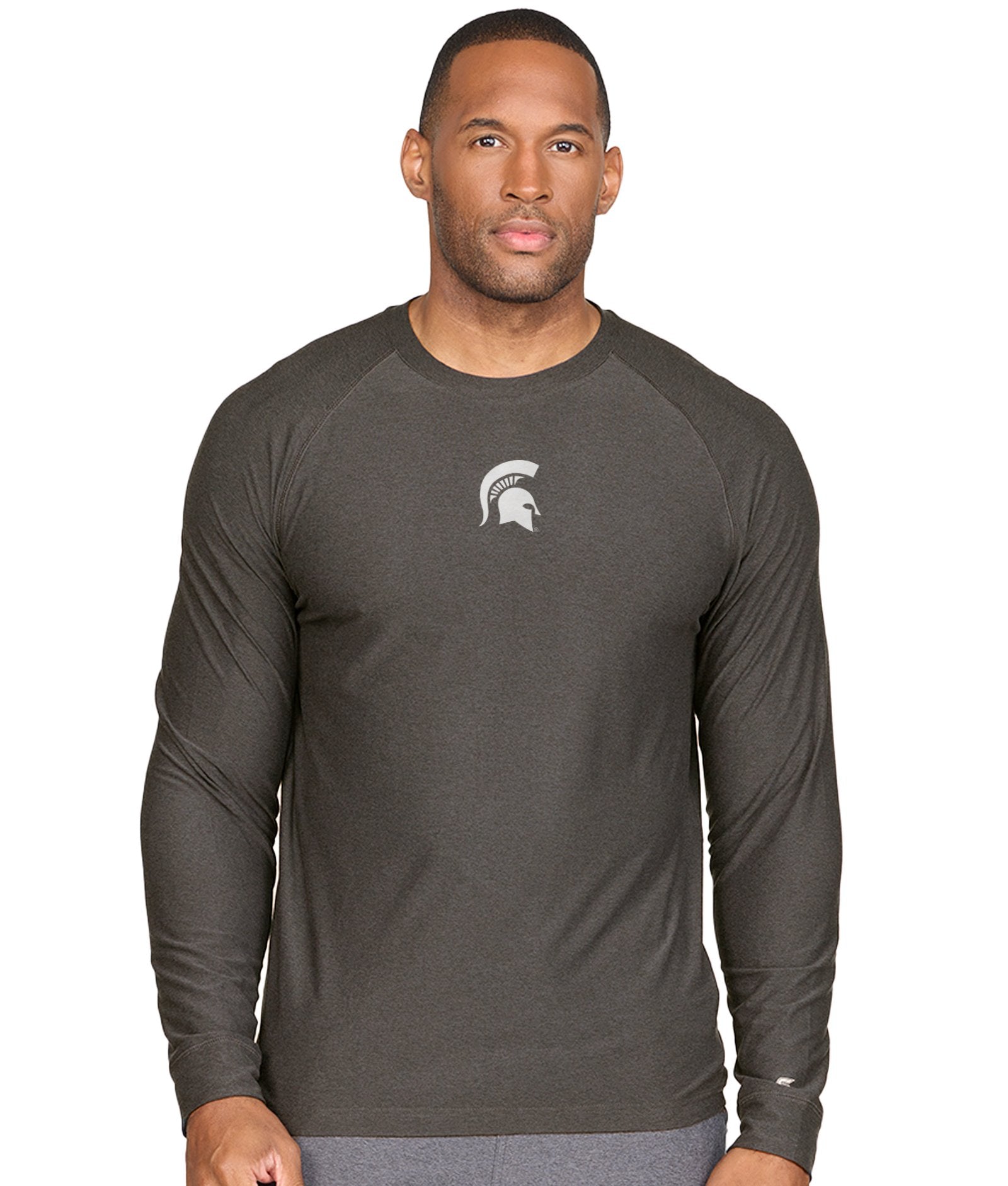 Men's Black Michigan State Spartans Prime Tucker Long Sleeve Raglan Tee