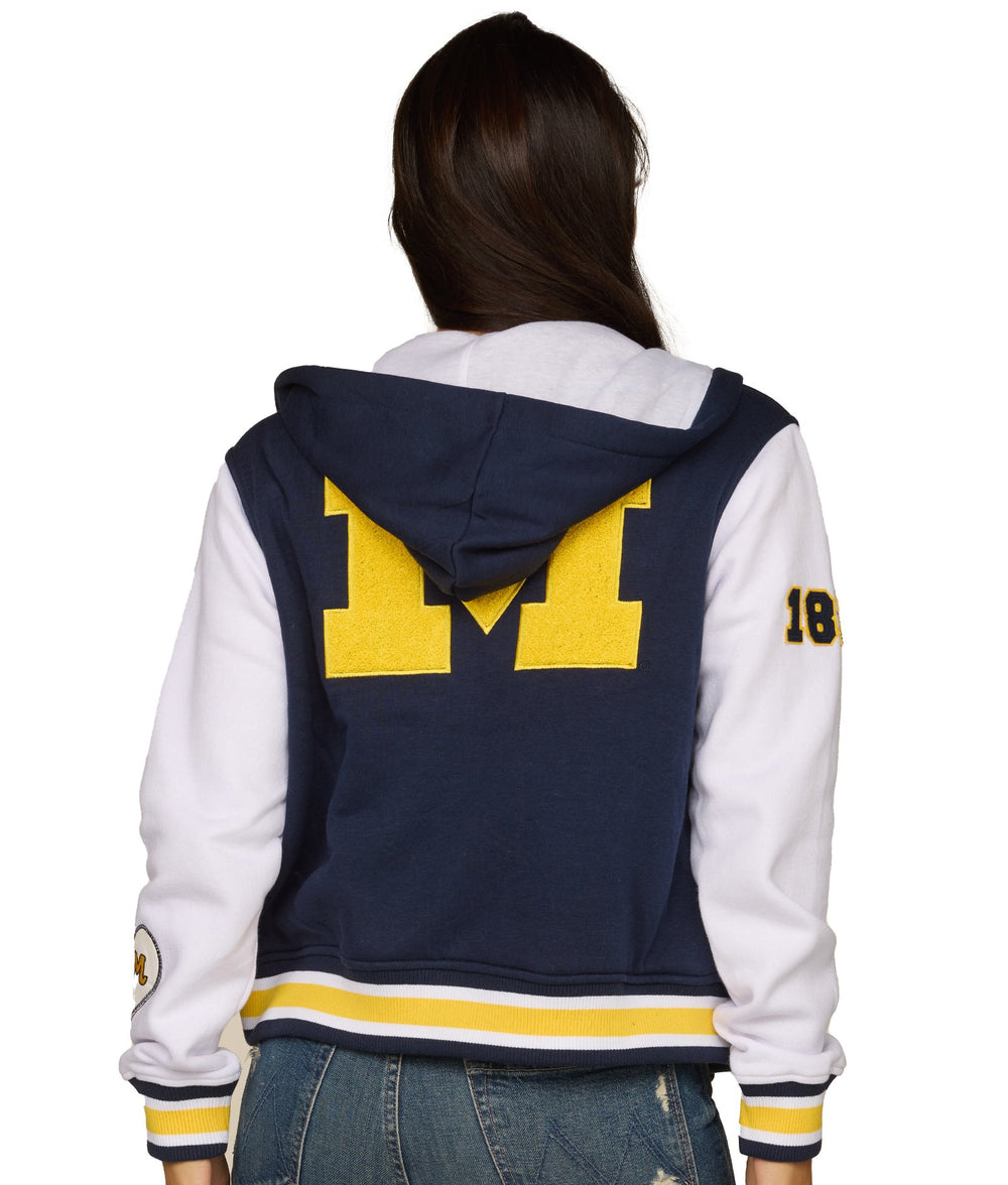 Women's Michigan Wolverines Bedford Falls Letterman Jacket