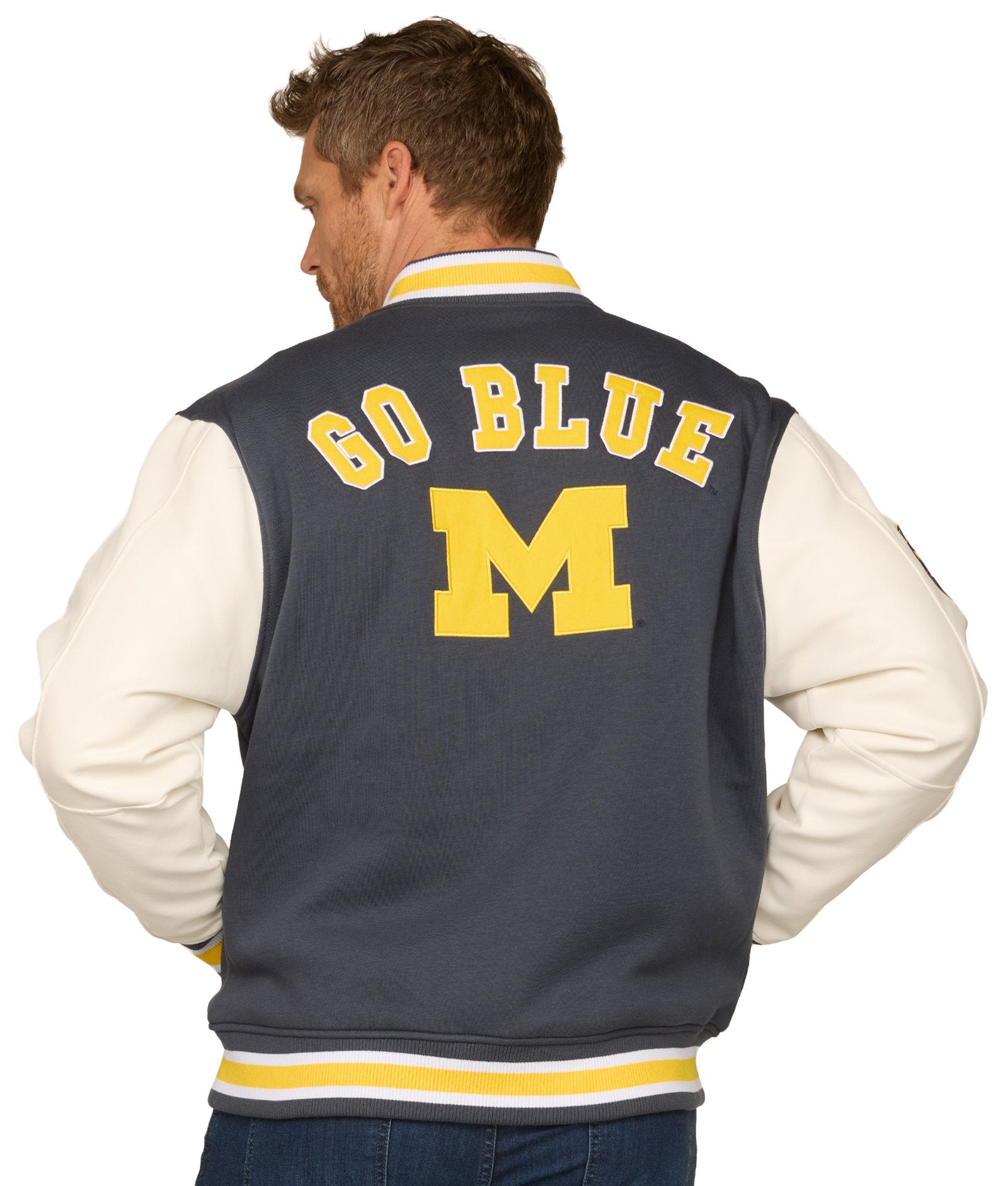Michigan Wolverines Grand Tour Letterman Jacket – Colosseum