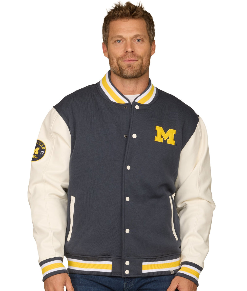 Men's Michigan Wolverines Grand Tour Letterman Jacket