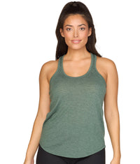 Women's Forest Green Mila Racerback Heather Tank