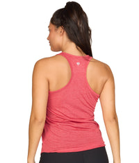 Women's Red Mila Racerback Heather Tank