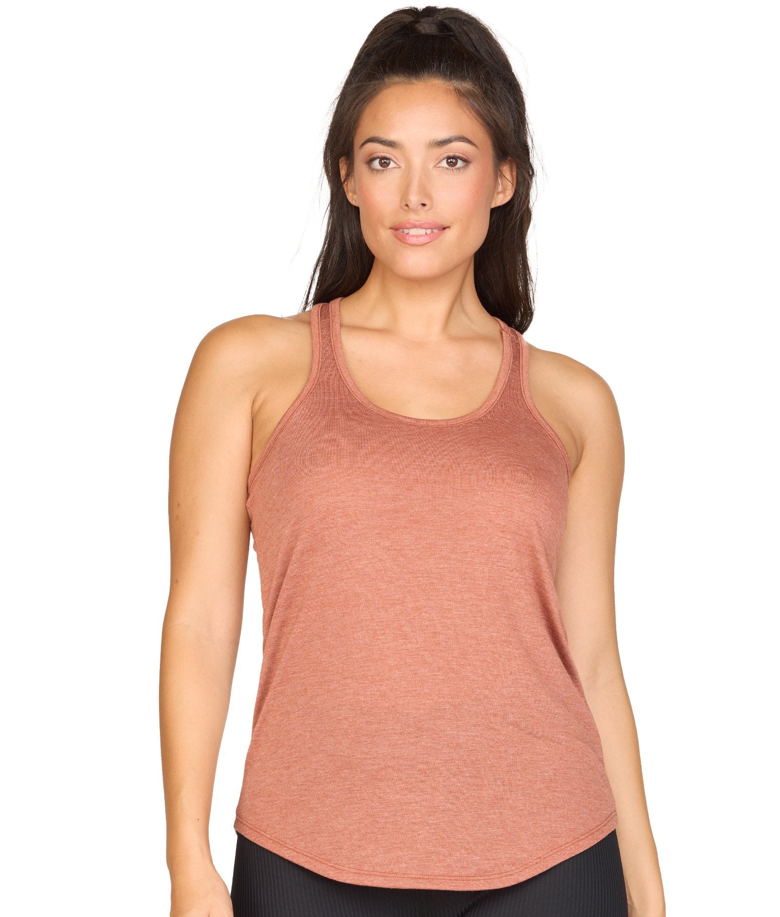 Women's Texas Orange Mila Racerback Heather Tank