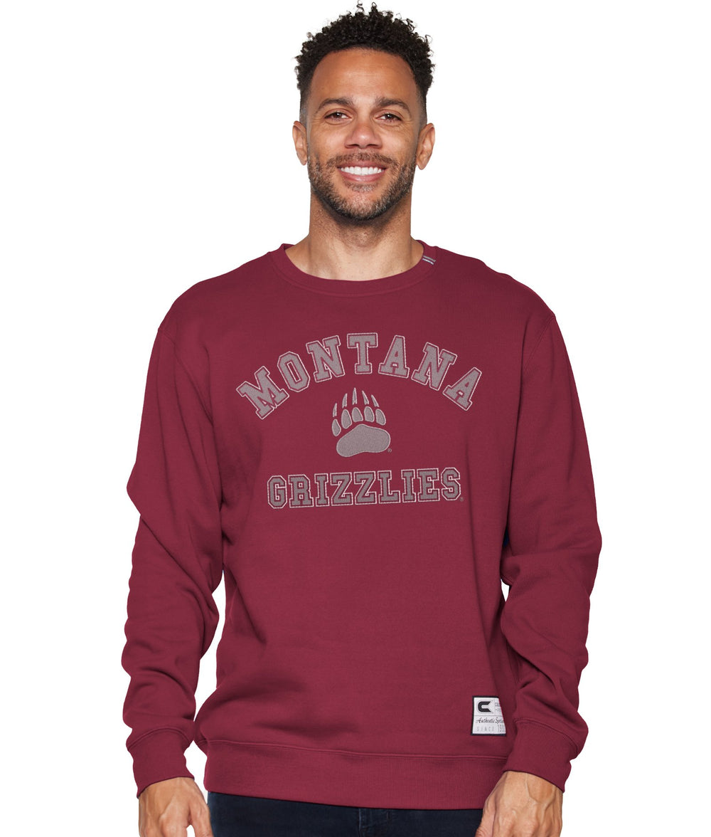 Men's Montana Grizzlies Zion Team Crewneck Fleece