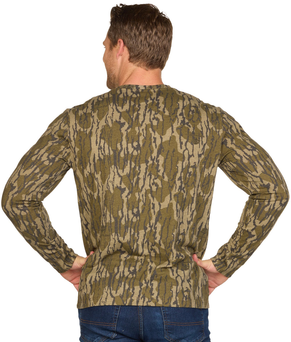 Men's Mossy Oak Bottomland Cotton Blend Long Sleeve Tee