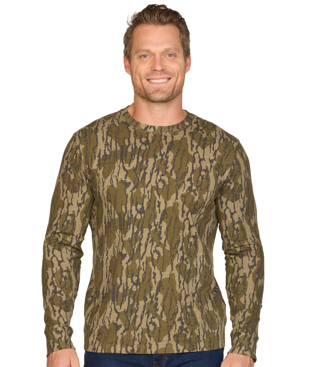Men's Mossy Oak Bottomland Cotton Blend Long Sleeve Tee