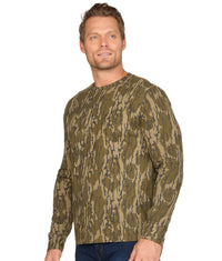 Men's Mossy Oak Bottomland Cotton Blend Long Sleeve Tee