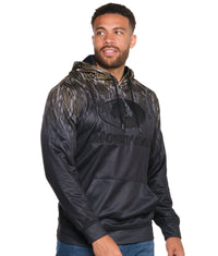 Men's Mossy Oak Black Clip Performance Hoodie