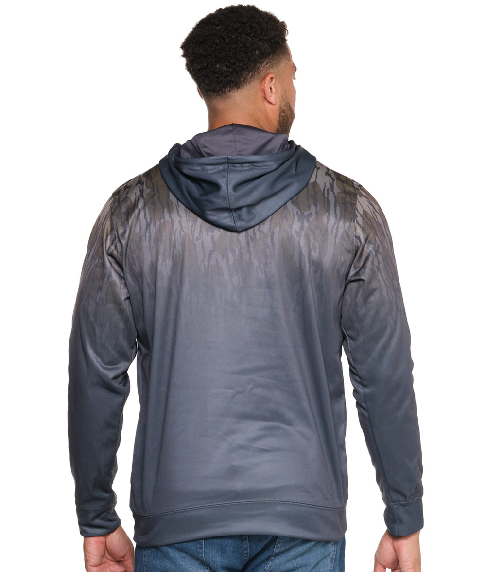 Men's Mossy Oak Charcoal Strike Performance Fleece Hoodie