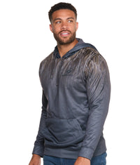 Men's Mossy Oak Charcoal Strike Performance Fleece Hoodie