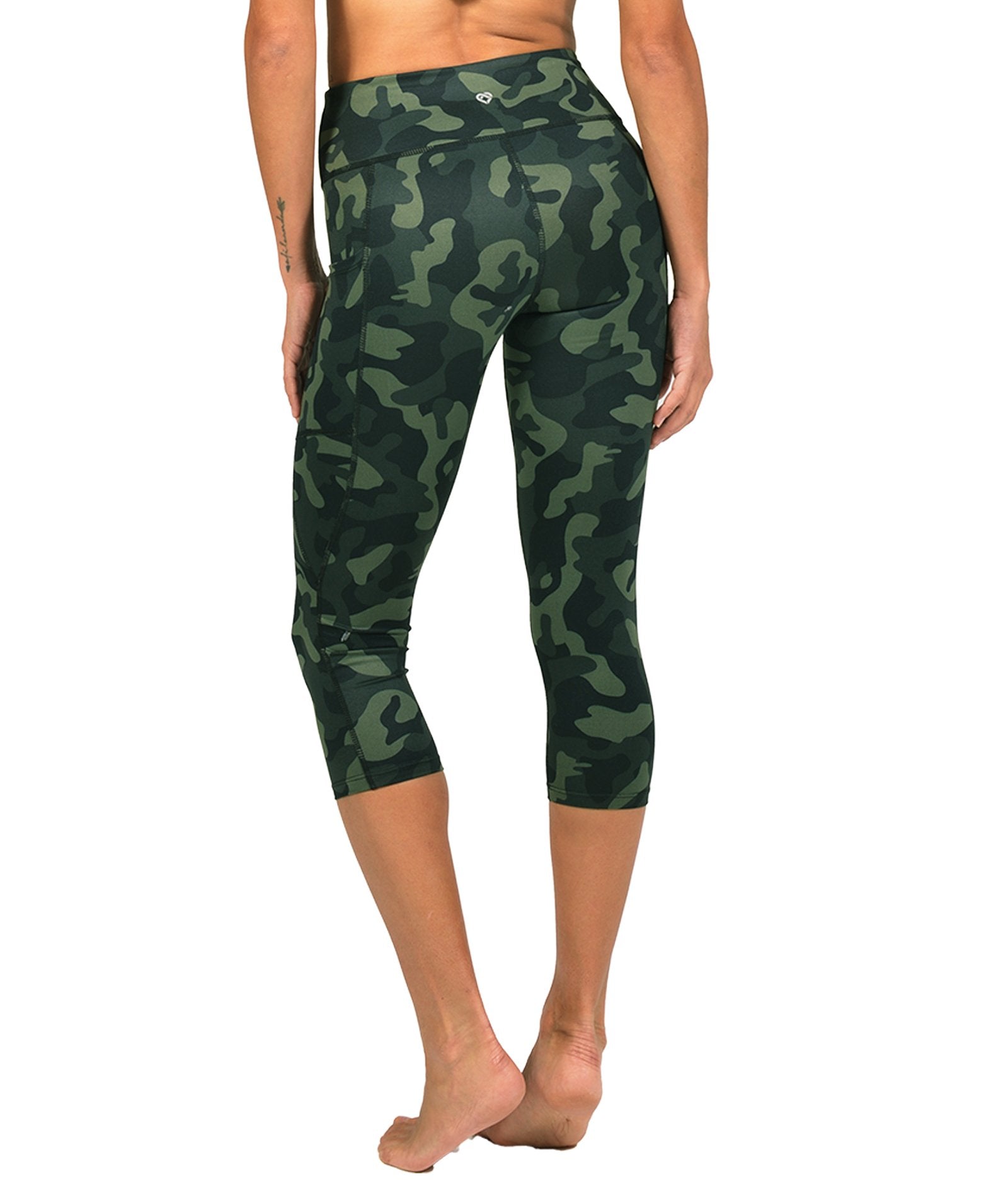 Camouflage capri leggings best sale