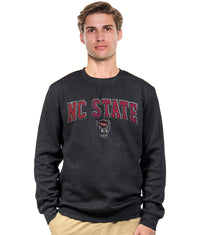 Men's Black NC State Wolfpack Campus Crewneck