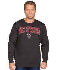 Men's Black NC State Wolfpack Campus Crewneck