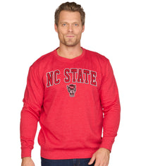 Men's Red NC State Wolfpack Campus Crewneck