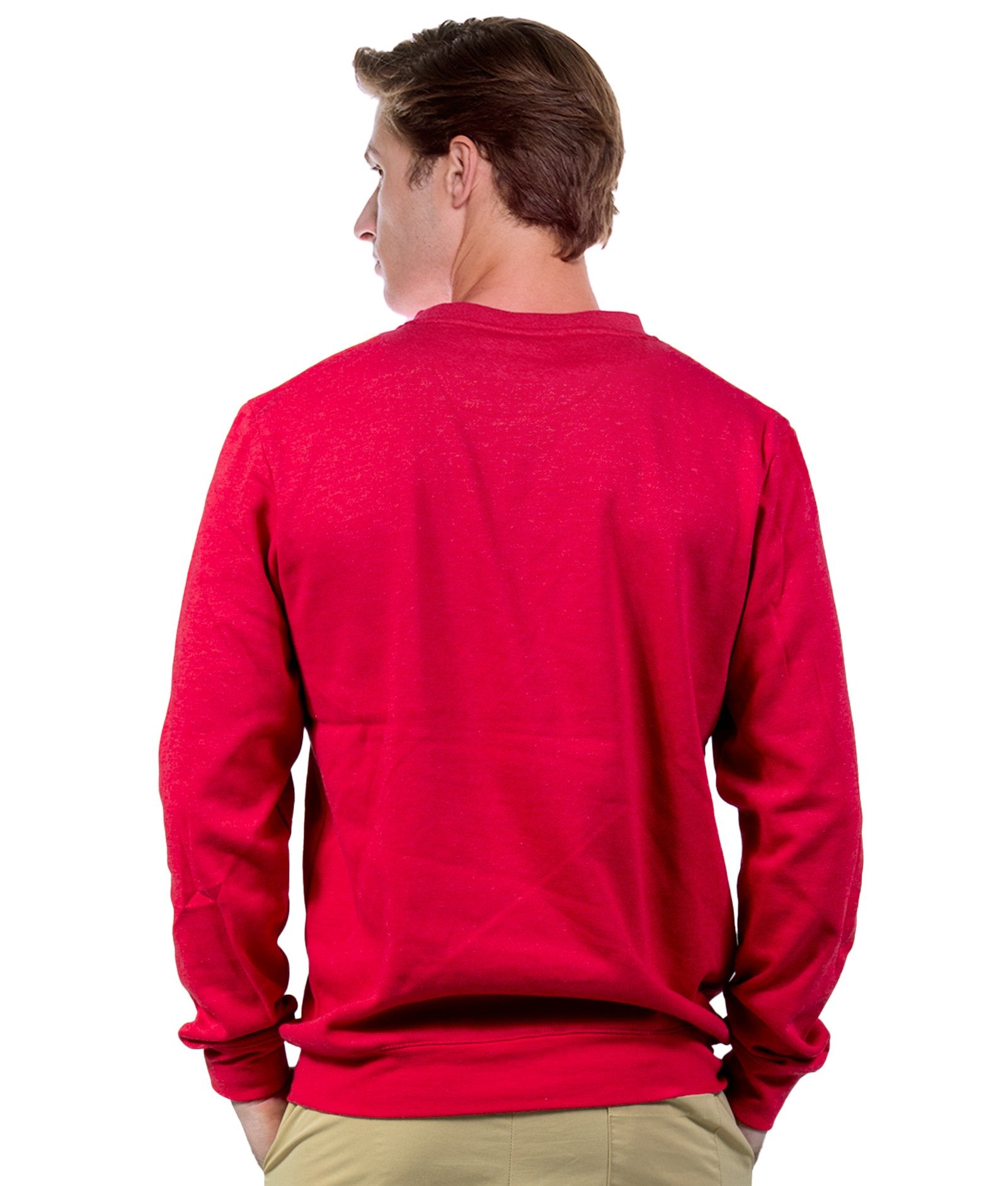 Men's Red NC State Wolfpack Campus Crewneck