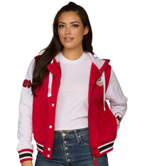 Women's Nebraska Cornhuskers Bedford Falls Letterman Jacket