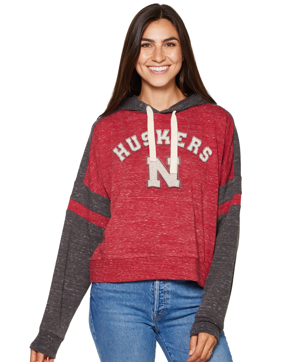 Women's Nebraska Cornhuskers Lost City Speckle Hoodie