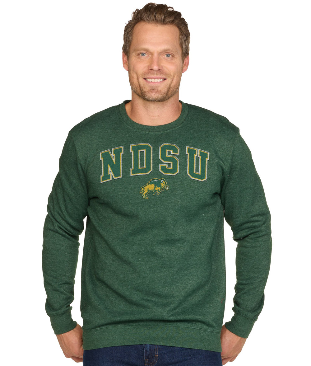 Men's Forest Green North Dakota State Bison Campus Crewneck