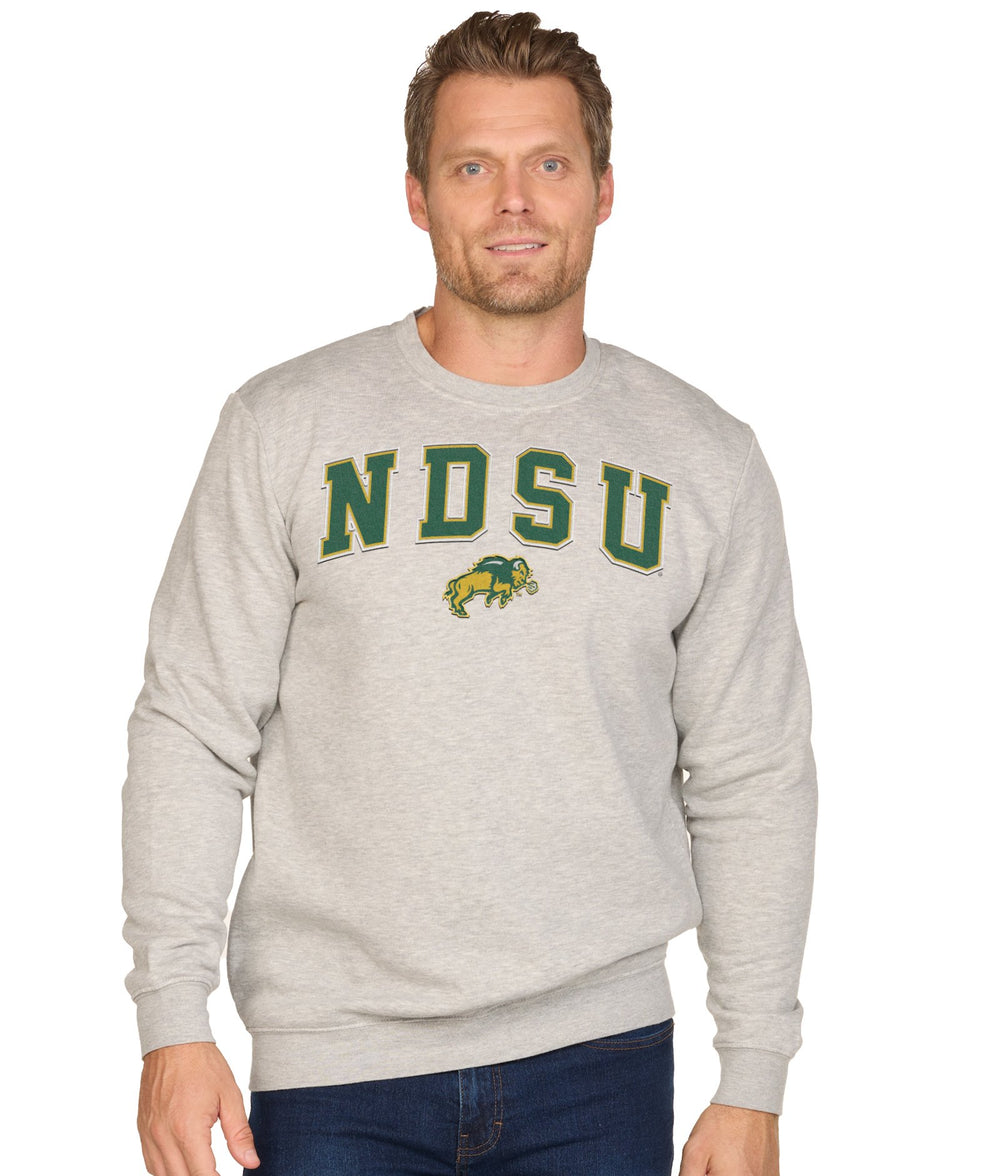 Men's Heather Grey North Dakota State Bison Campus Crewneck