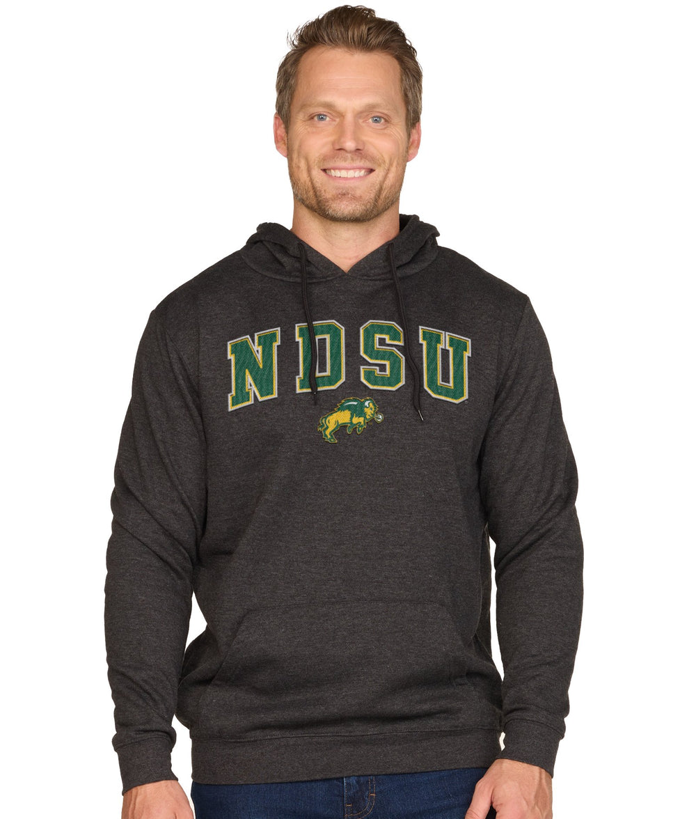 Men's Black North Dakota State Bison Stadium Hoodie