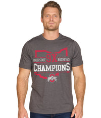 Men's Ohio State Buckeyes 9x Champions Playbook Short Sleeve Tee