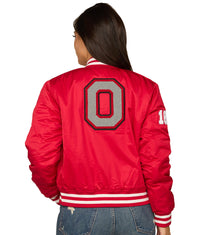 Women's Ohio State Buckeyes Baguettes Bomber Jacket