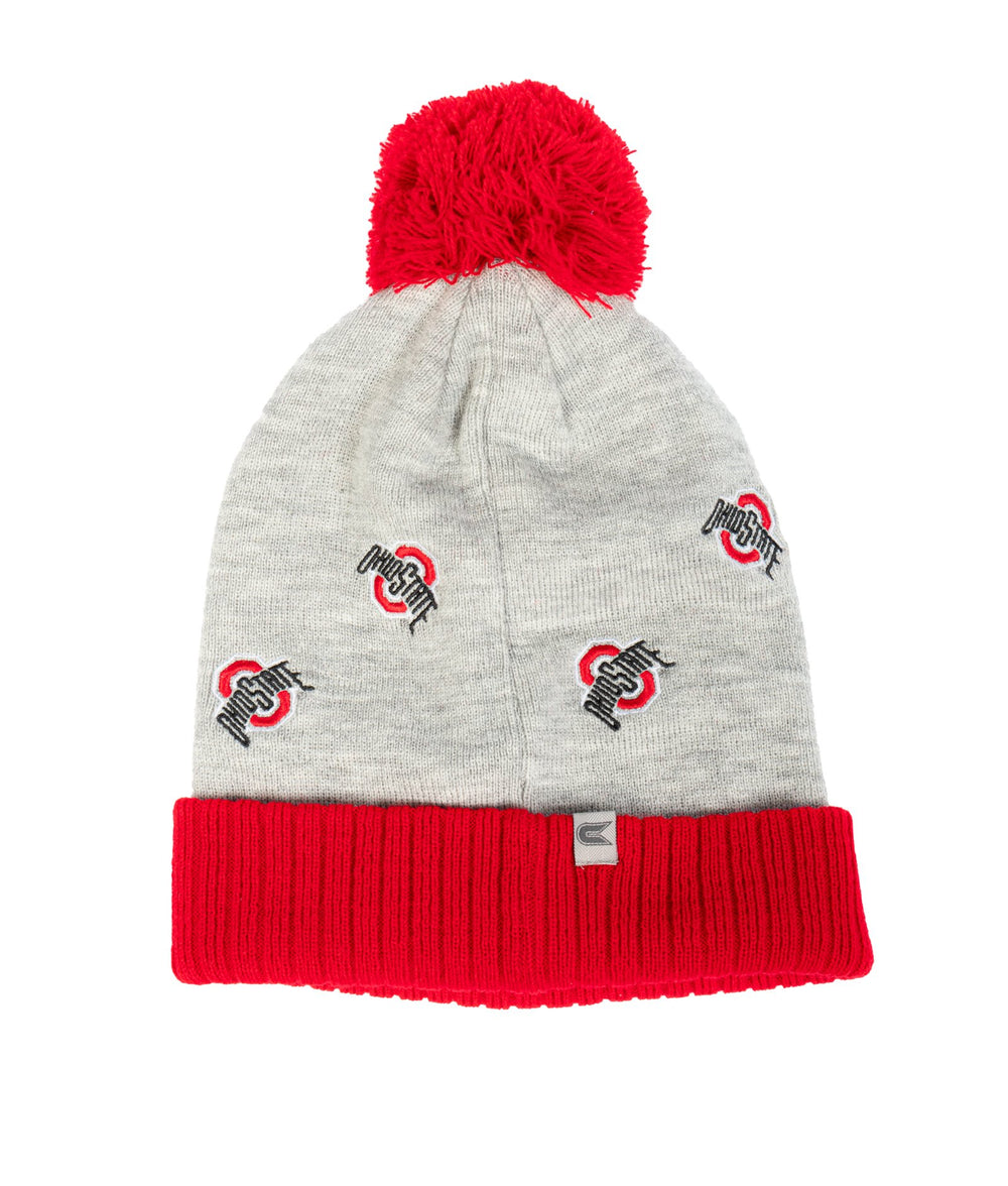 Ohio State Buckeyes Business Pom Beanie