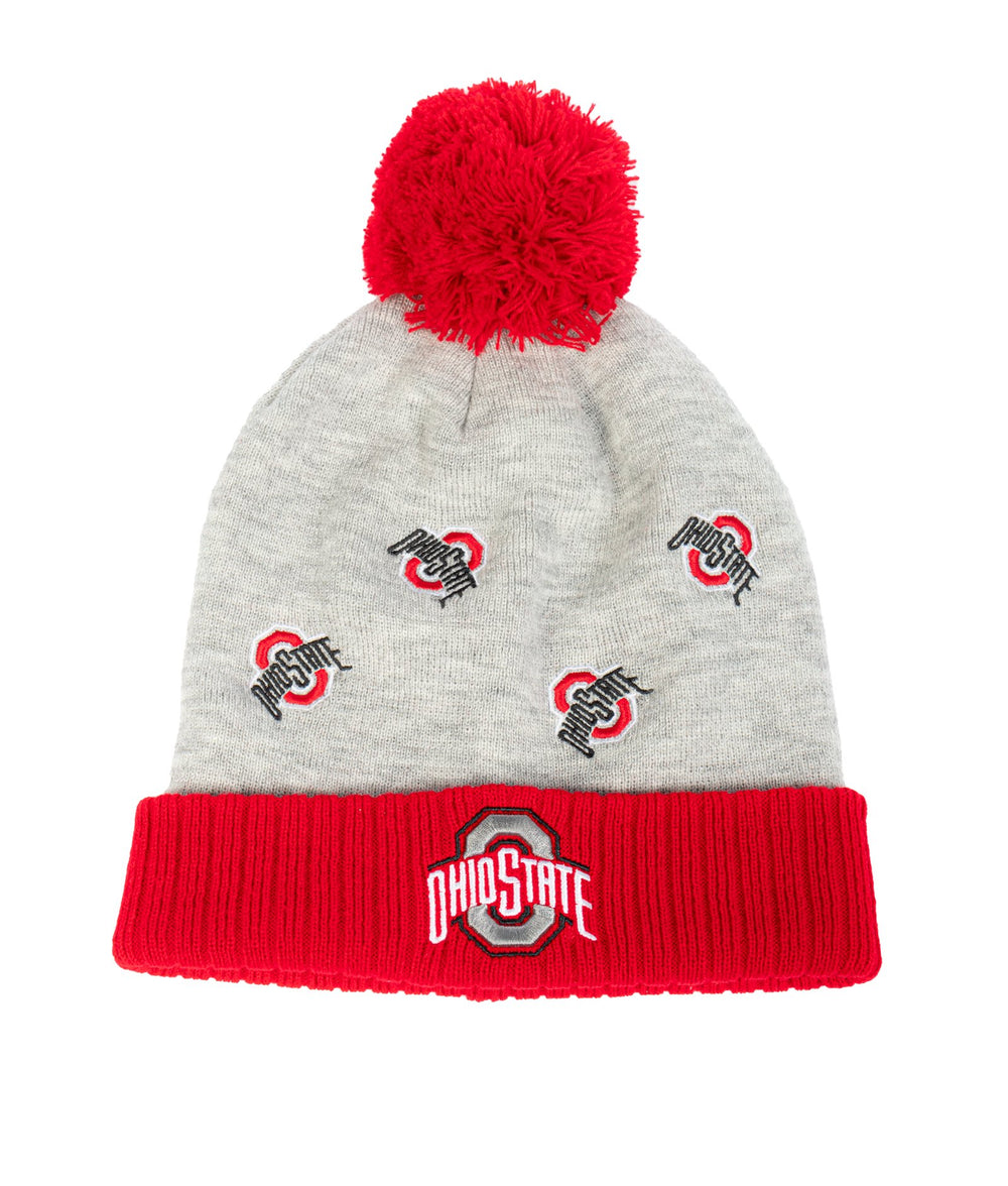 Ohio State Buckeyes Business Pom Beanie