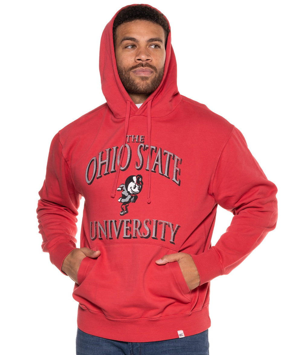 Men's Ohio State Buckeyes Cap-E-Tan Pullover Hoodie