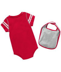 Infant Ohio State Buckeyes Chocolate Onesie and Bib Set