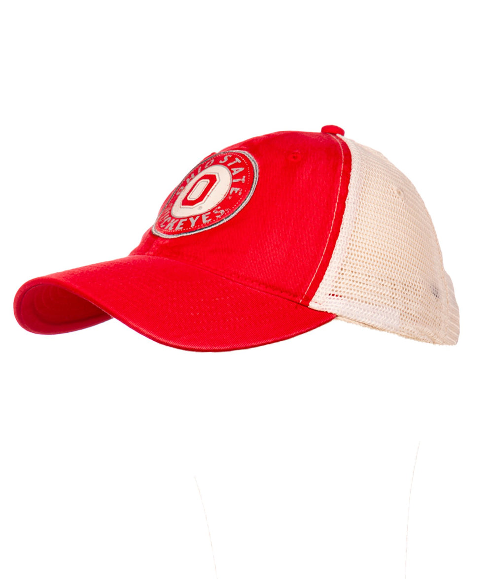 Ohio State Buckeyes Distressed Seal Trucker Adjustable Hat