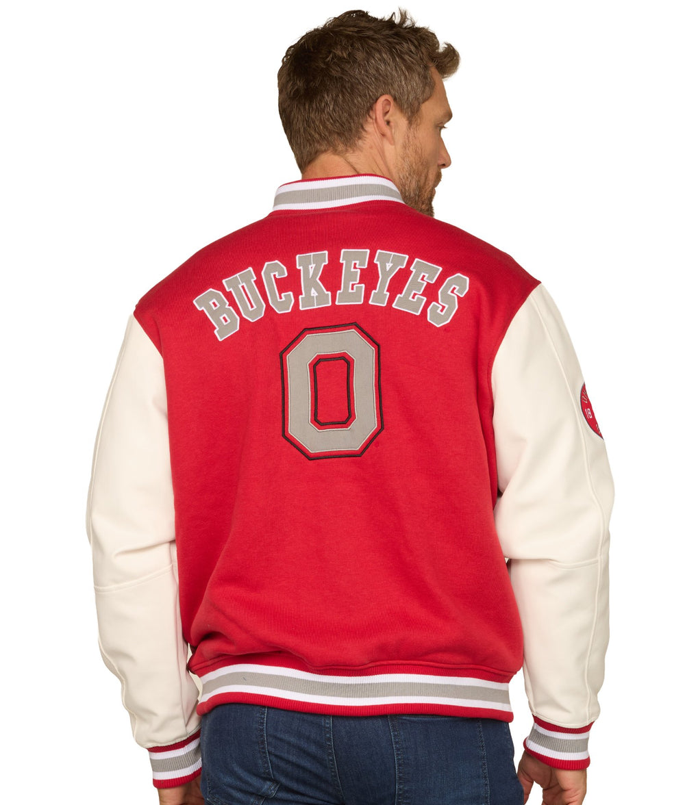 Men's Ohio State Buckeyes Grand Tour Letterman Jacket