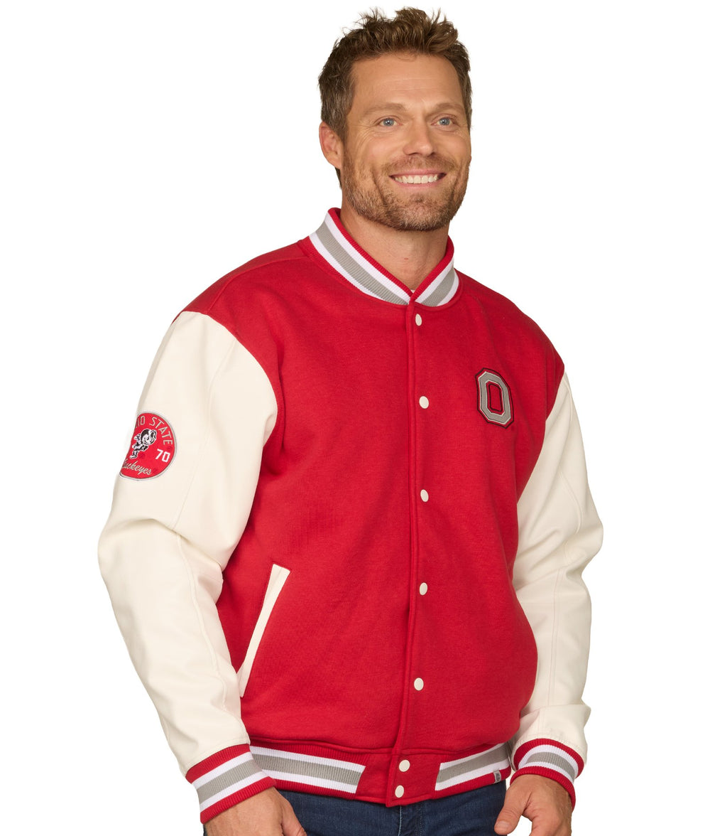 Men's Ohio State Buckeyes Grand Tour Letterman Jacket
