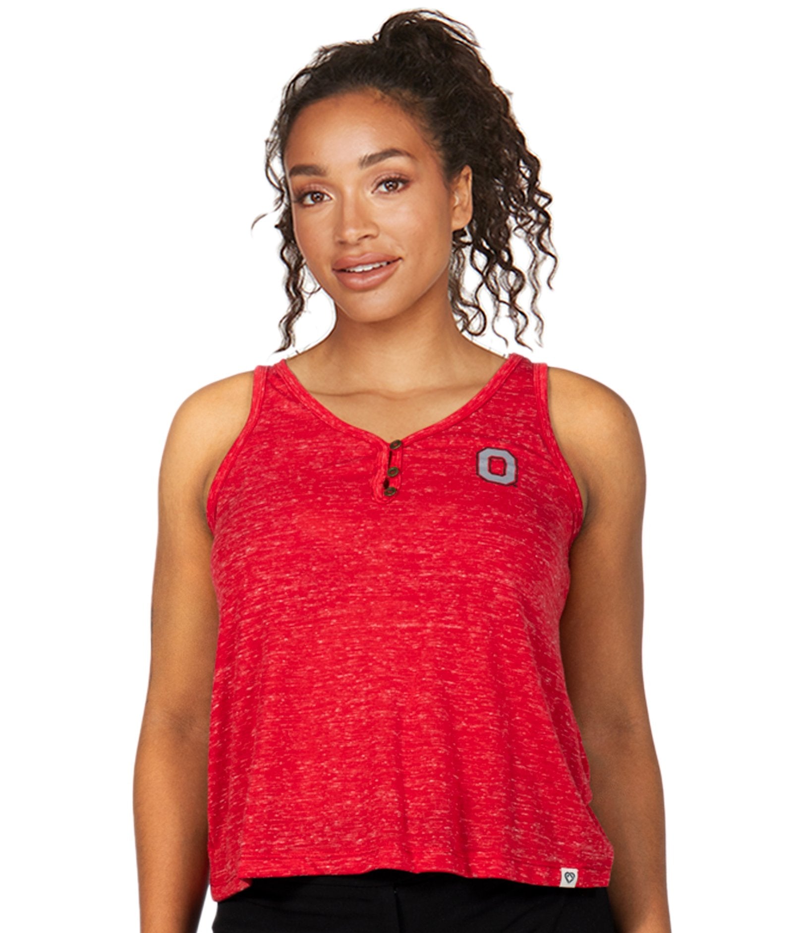 Women's Ohio State Buckeyes High Society Henley Tank