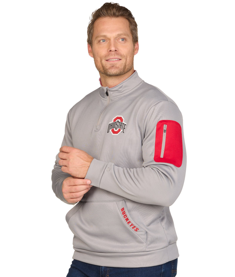 Men's Ohio State Buckeyes Mainframe Quarter Zip Fleece