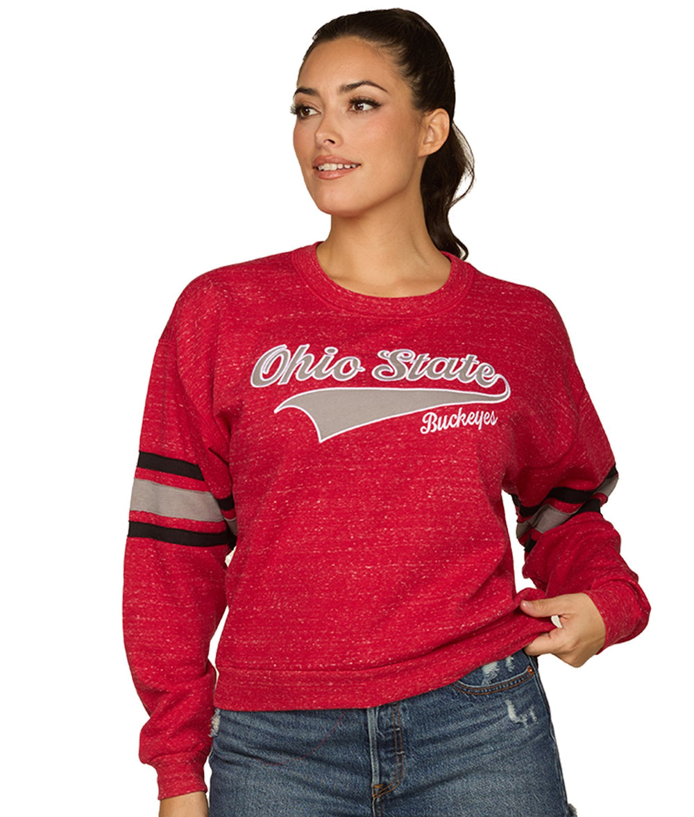 Women's Ohio State Buckeyes Mindy Crewneck Fleece