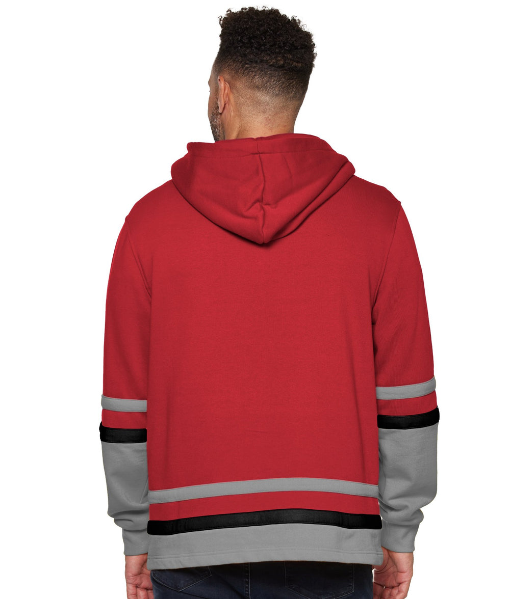 Men's Ohio State Buckeyes Ringing Lace Up Fleece Hoodie