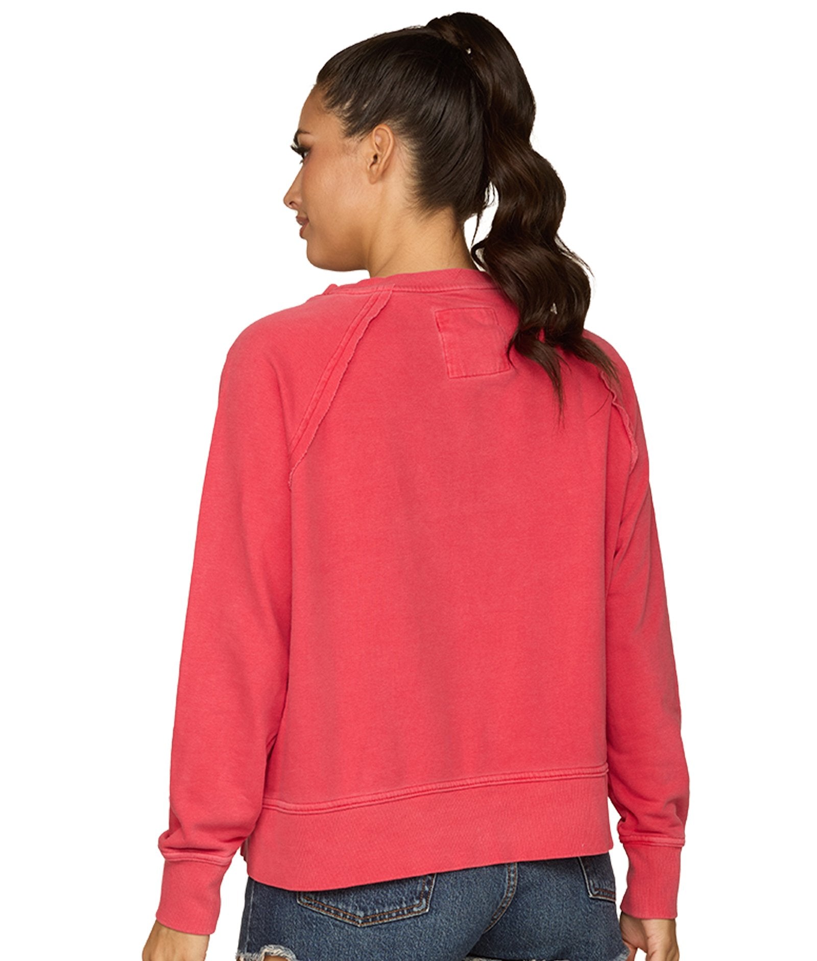 Women's Ohio State Buckeyes Romantic Oversized Fleece Pullover