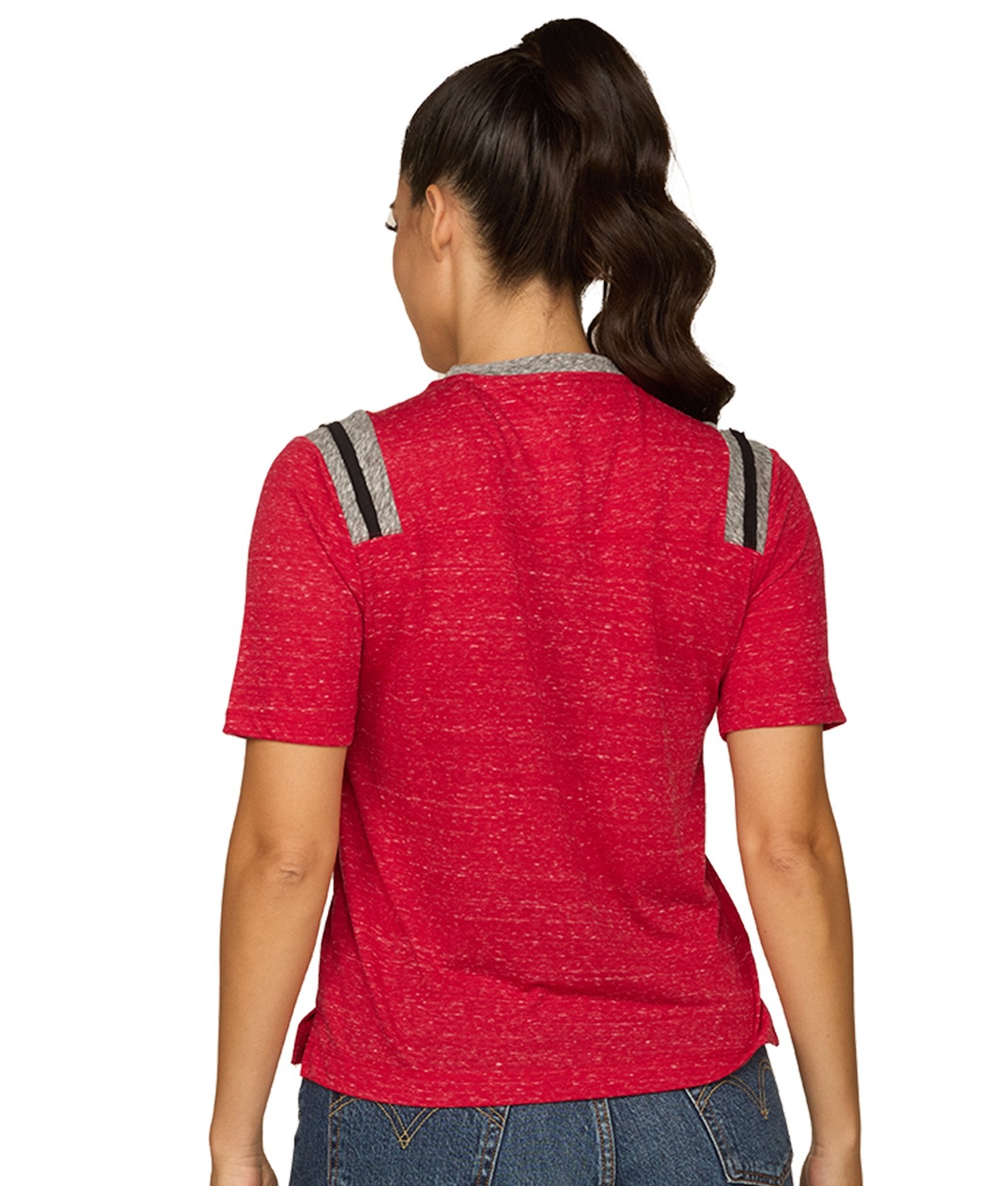 Women's Ohio State Buckeyes Toodles Poodles Short Sleeve Tee