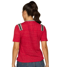 Women's Ohio State Buckeyes Toodles Poodles Short Sleeve Tee