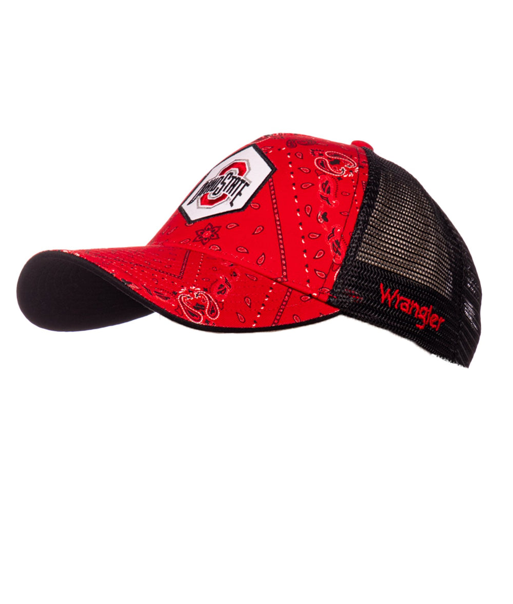 Ohio State Buckeyes Wrangler Bandana Trucker Adjustable Hat