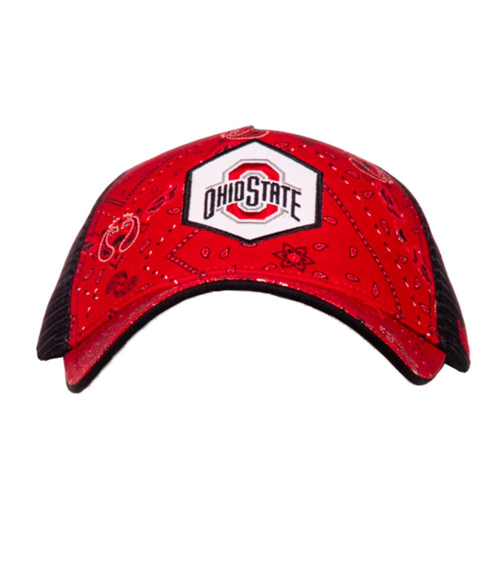 Ohio State Buckeyes Wrangler Bandana Trucker Adjustable Hat